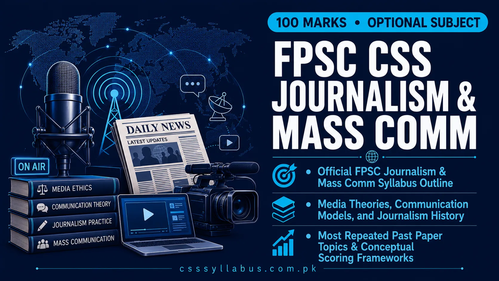 FPSC CSS Journalism and Mass Communication Syllabus